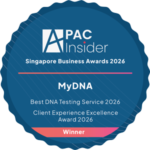 APAC Insider Singapore Business Awards 2026 - MyDNA - Best DNA Testing Service 2026 - Client Experience Excellence Award 2026