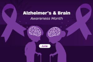Alzheimer's & Brain Awareness Month graphic, part of a mental health cognitive wellness guide