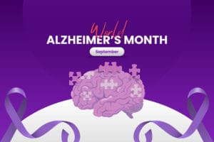 World Alzheimer's Month graphic