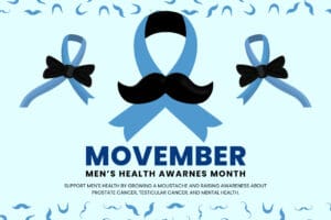 Movember men's health awareness campaign graphic