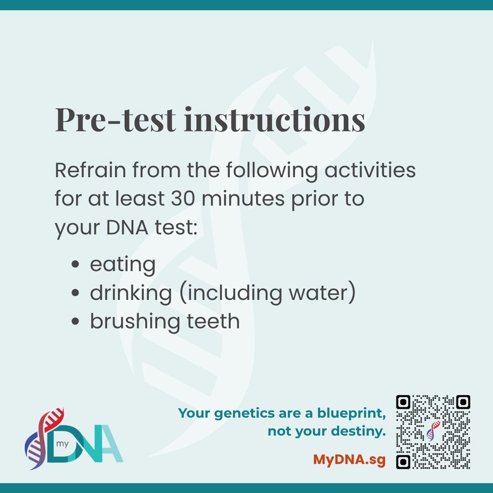 MyDNA Pre-Test Instructions - Generic
